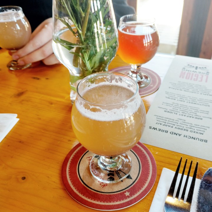 Carolina Sparkle Party (Berliner Weisse with Blueberry Lavender Simple Syrup)