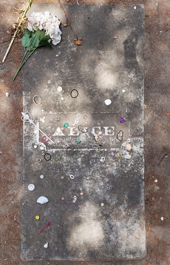 Alice Flagg's grave, All Saints Cemetery, Pawley's Island, SC