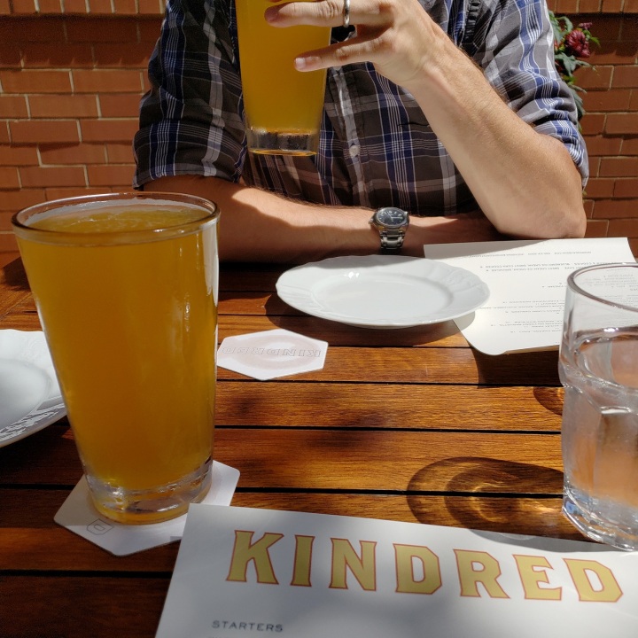 Juicy Jay by Legion Brewing at Kindred restaurant in Davidson, NC